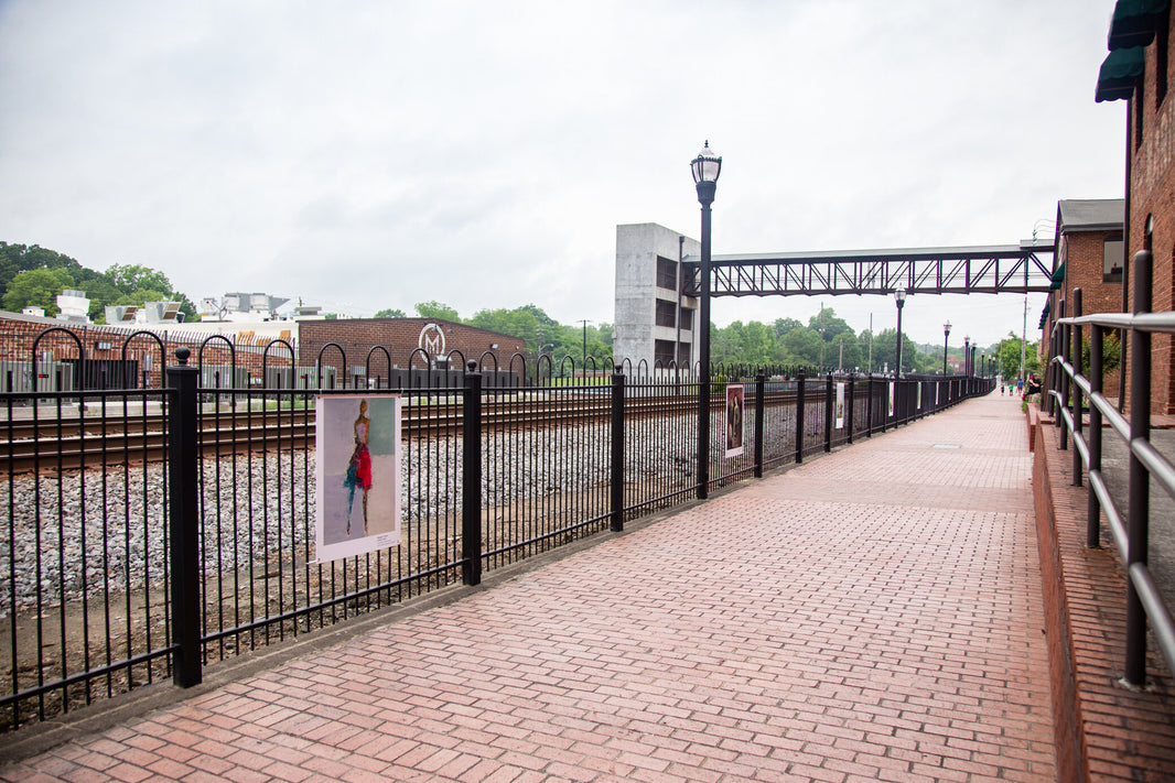 Marietta Arts Council Traveling Fence Art Gallery